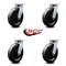 Service Caster 8 Inch Kingpinless Phenolic Wheel Swivel Top Plate Caster SCC, 4PK SCC-KP30S820-PHR-4 - alternate 4